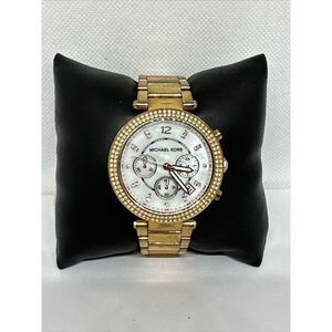 Michael Kors Parker MK5491 Women's Gold Stainless Steel Analog Dial Watch NUL35